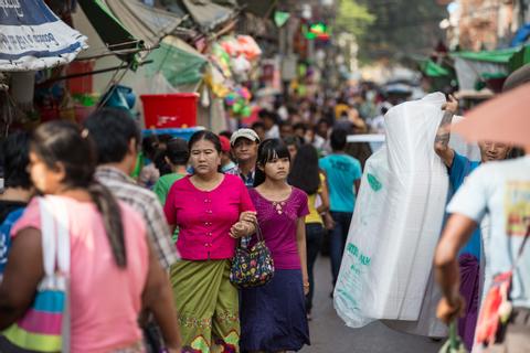 Chinatown Street Market Myanmar