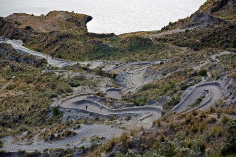 Quilotoa Lagun Ecuador