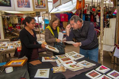 Mercado de Písac Peru