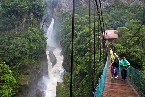 Waterfall Route Banos-Puyo Ecuador