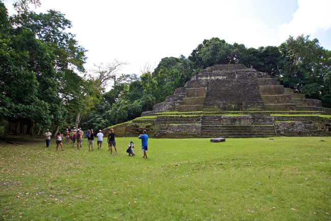 Lamanai Maya Temples by Plane photo