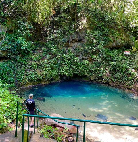 Amazing Cave Tubing St. Herman and Swim at Inland Blue Hole