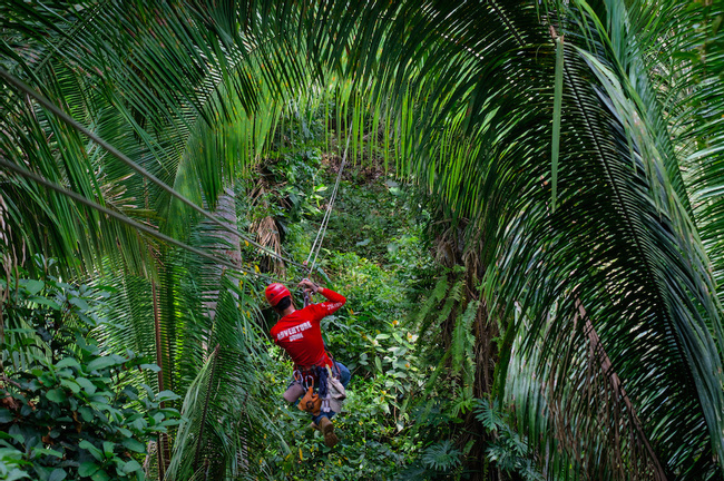 Amazing Cave Tubing at Nohoch Che'en Caves Branch and Ziplining  Photo