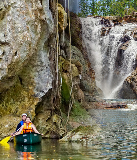 Barton Creek and Big Rock Falls