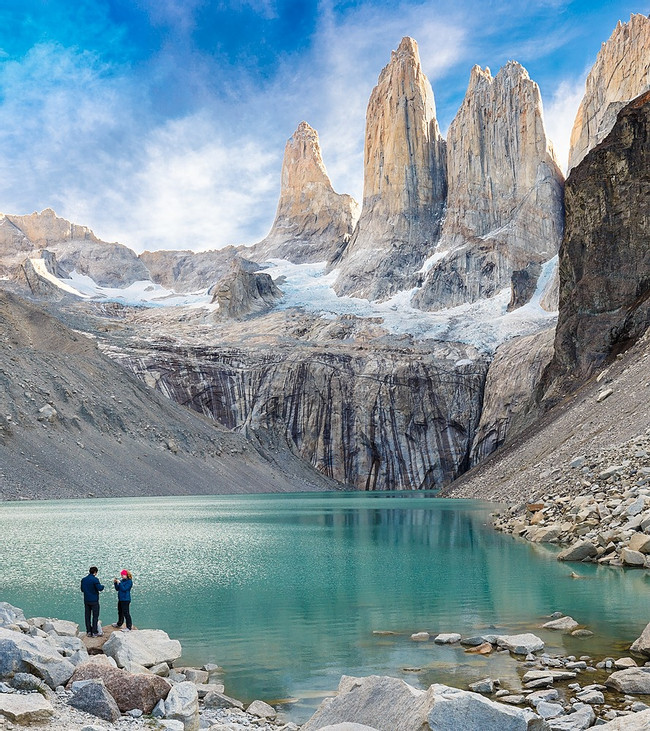 Hiking to Torres del Paine Base photo