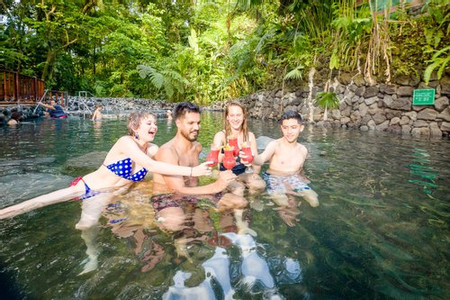 3 in 1 La Fortuna Waterfall, Volcano Hike and Paradise Hot Springs photo 2