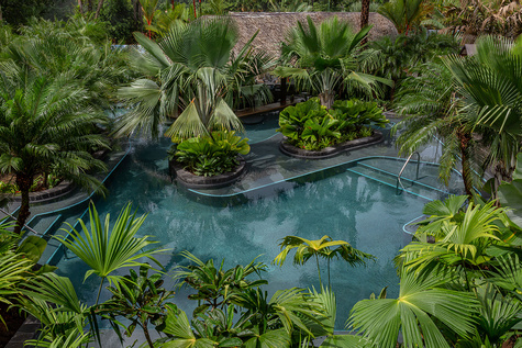 3 in 1 La Fortuna Waterfall, Volcano Hike and Tabacon Hot Springs