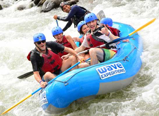 Waterfall Rapelling and Rafting Tour