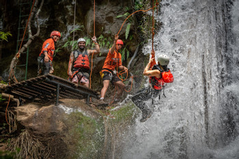 Canyoning at La Victoria Waterfall photo 4