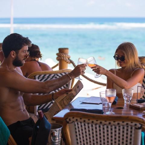 Beach Club and Uluwatu Temple Indonesia