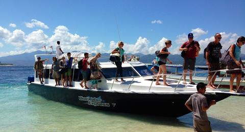 High speed boat from Serangan to Gili Trawangan Indonesia