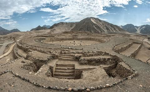 Trip from Huaraz to Lima with visit to Caral Ruins on route Peru