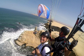 Paragliding Flight at Paracas National Reserve