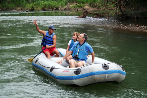 4 in 1 Tour - Safari Float, La Fortuna Waterfall, Volcano Hike and Tabacon Hot Springs
