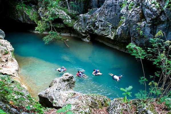 Cave tubing