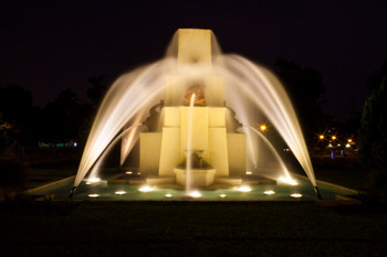 City Night and Fountains of Lima photo 2