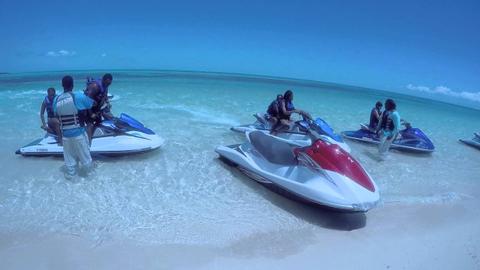 Jet Ski hacia el Cayo Caulker