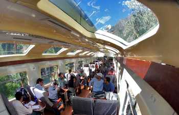 Vistadome Train - Poroy to Aguas Calientes
