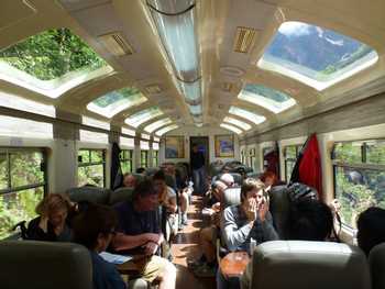 Vistadome Train - Ollantaytambo to Aguas Calientes