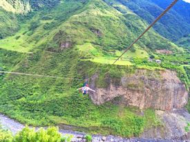 Zipline in Banos