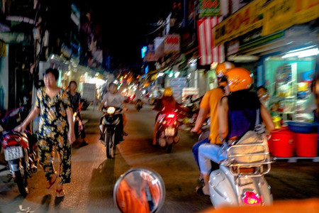 Saigon After Dark by Scooter / Nightlife, Beer, Music, Seafood