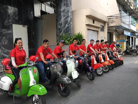 Vespa Tour of Saigon by Night Vietnam