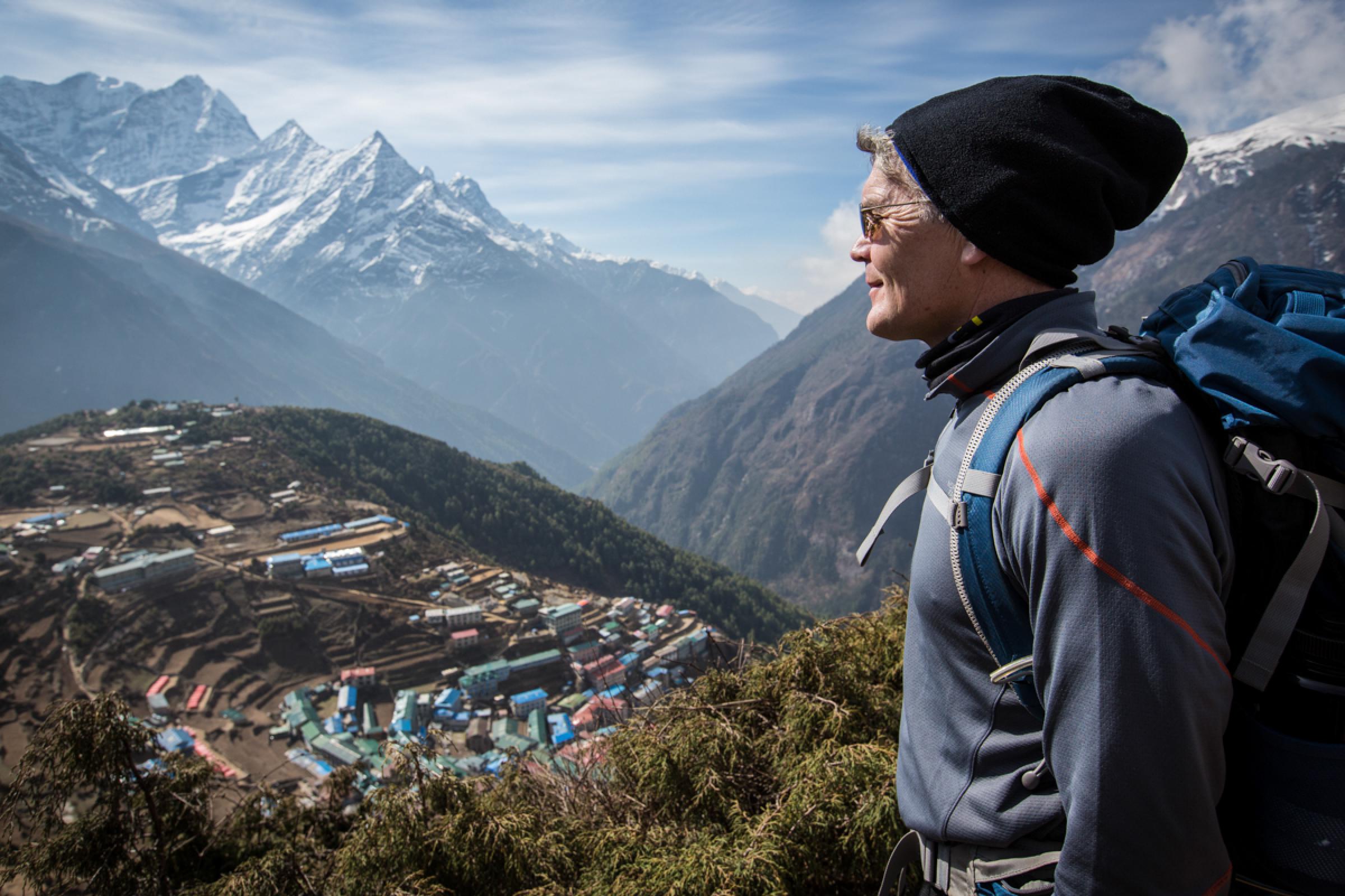 Trek to Namche Bazaar (11,290 ft/3,440 m) approx. 4 hours