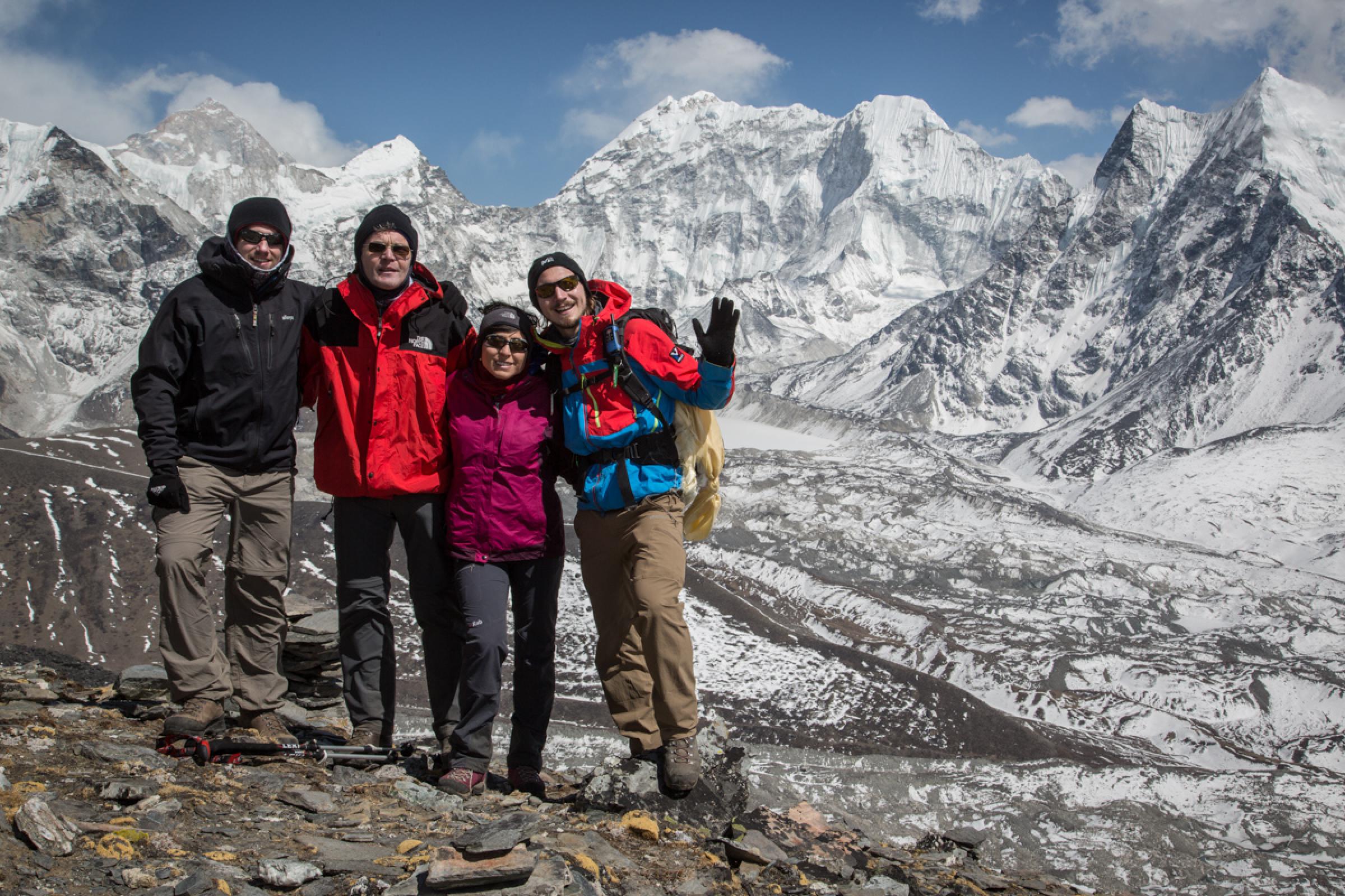 Acclimatization hike to the Chokkung Ri Ridge (up to 18,040 ft/ 5,500 m) approx. 7- 8 hours