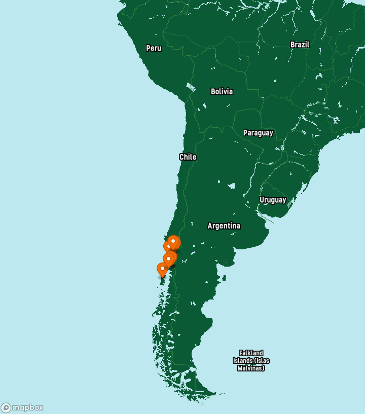 Chile Destinations Map
