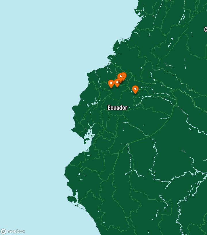 Ecuador Destinations Map