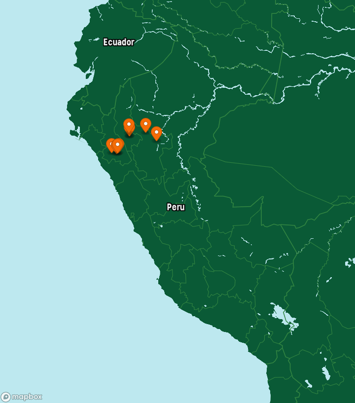Peru Destinations Map