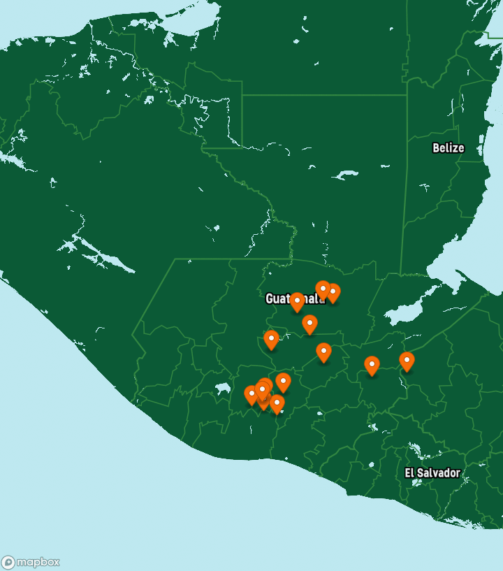 Guatemala Destinations Map