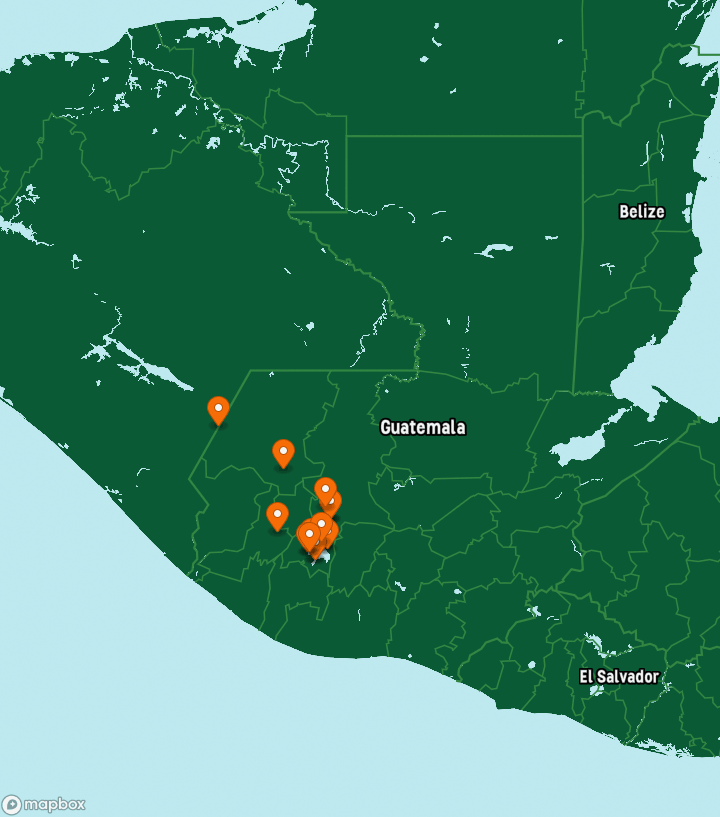 Guatemala Destinations Map