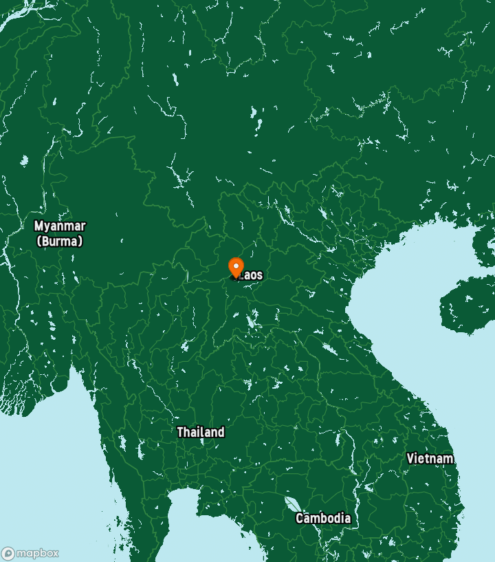 Laos Destinations Map