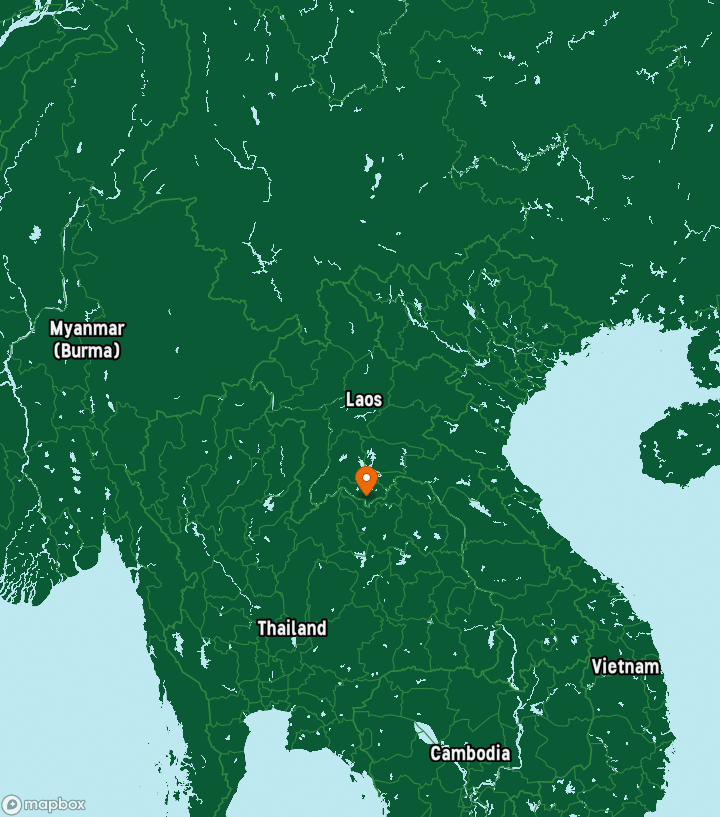 Laos Destinations Map