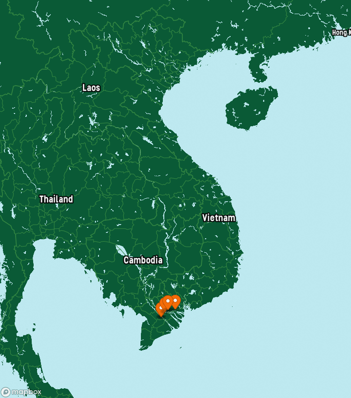 Vietnam Destinations Map