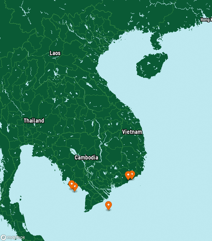 Vietnam Destinations Map