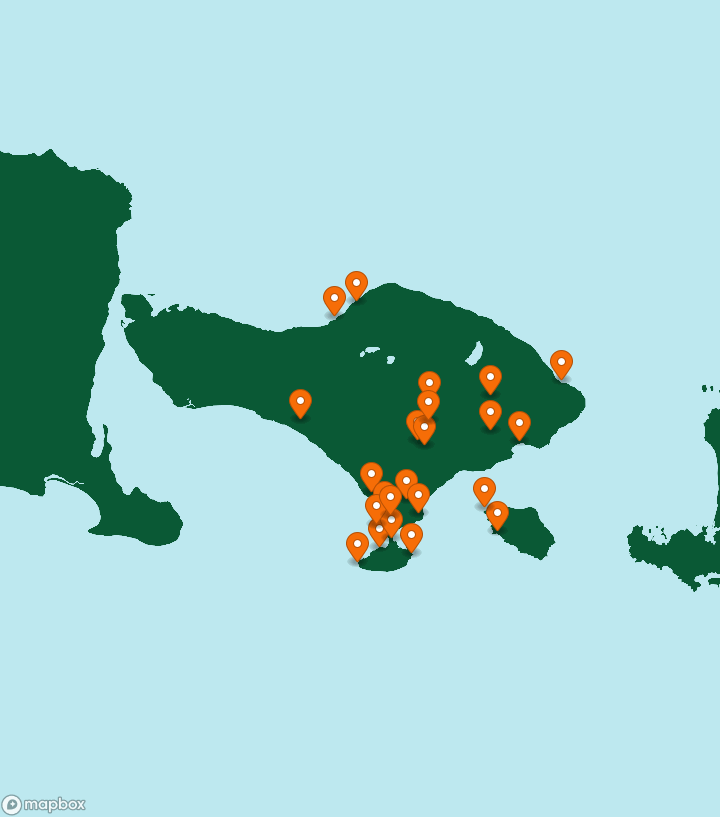 Indonesia Destinations Map