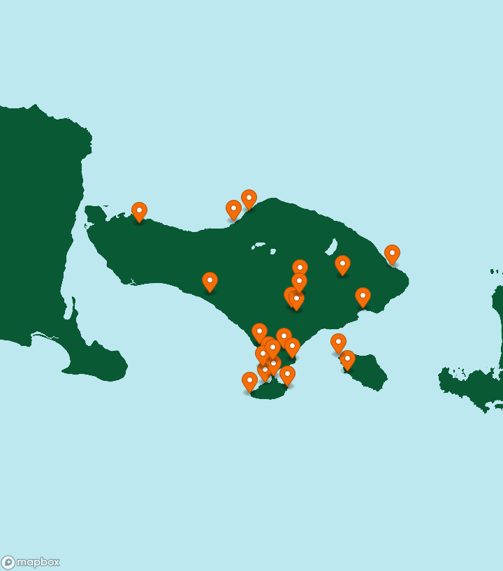 Indonesia Destinations Map