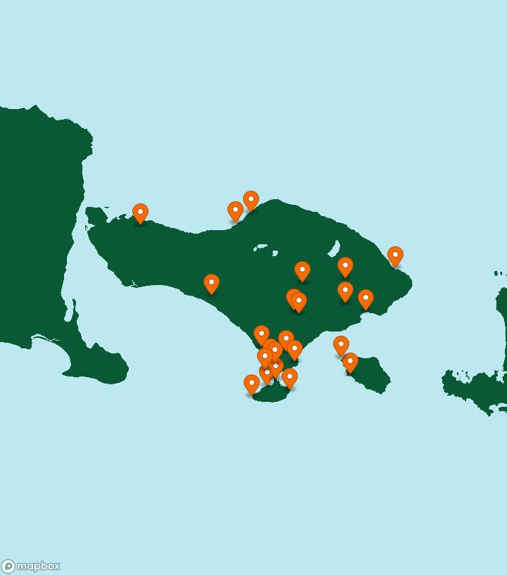 Indonesia Destinations Map
