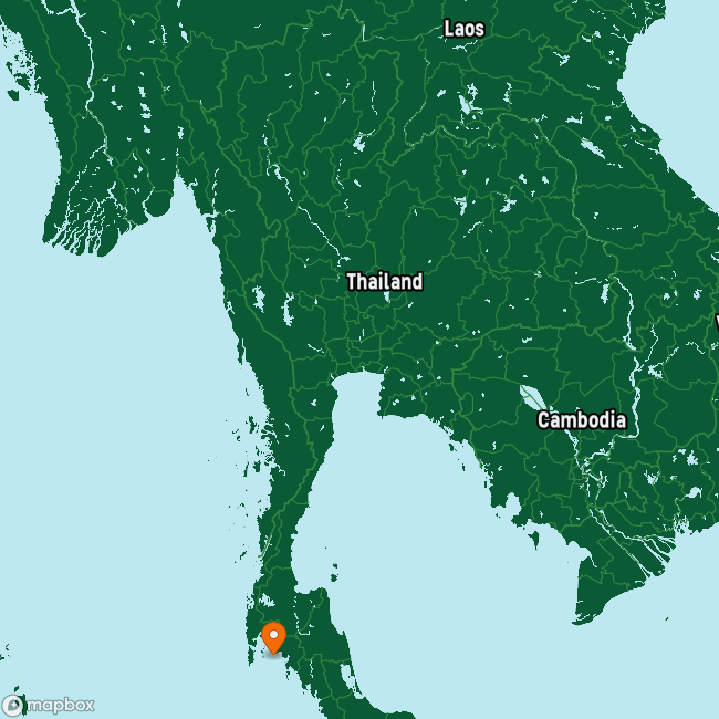 Map of Thailand marking Chicken Island