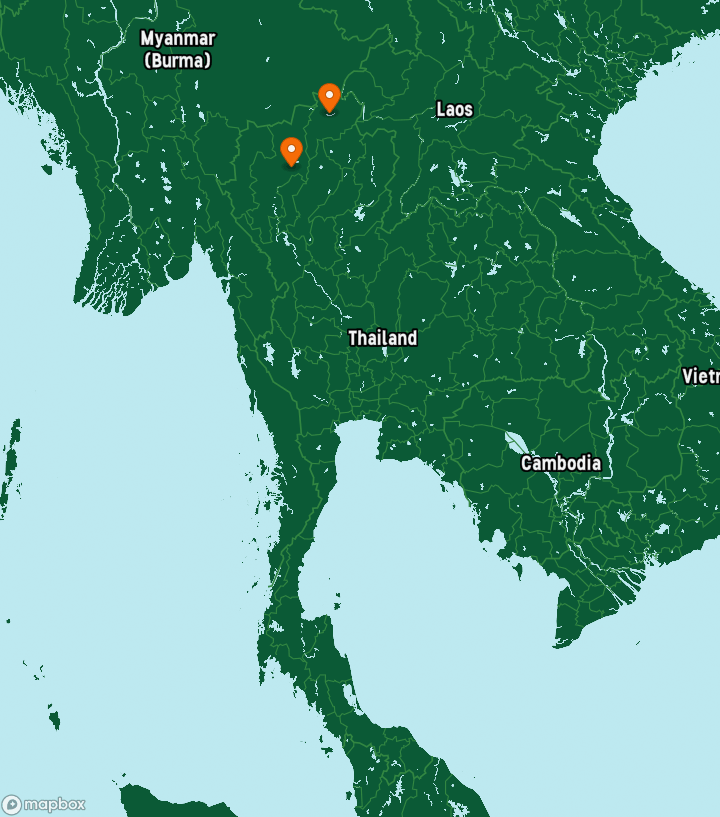 Thailand Destinations Map