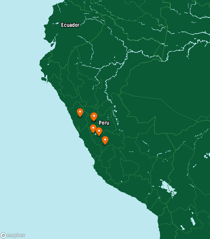 Peru Destinations Map