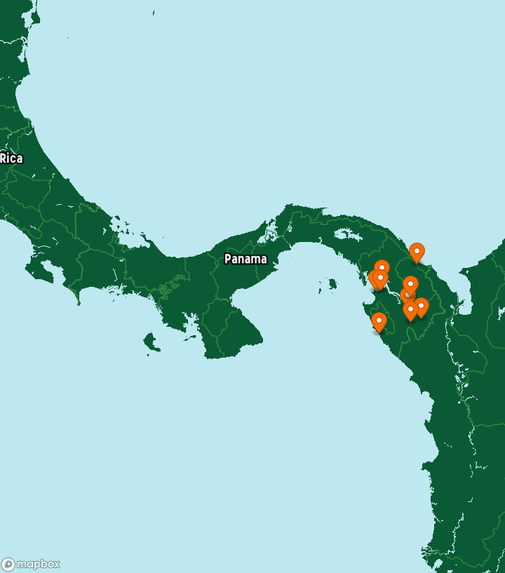 Panama Destinations Map