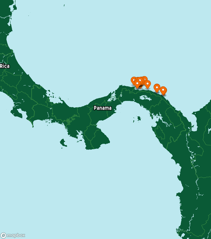 Panama Destinations Map
