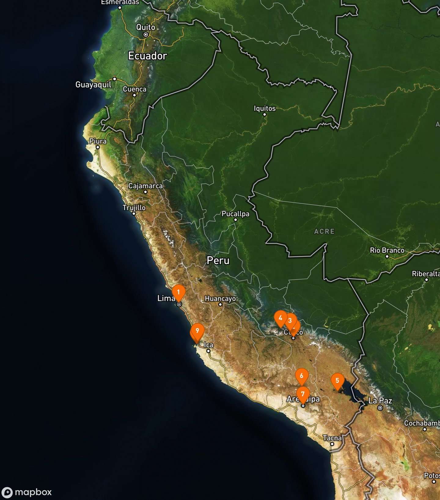 Itinerary Map