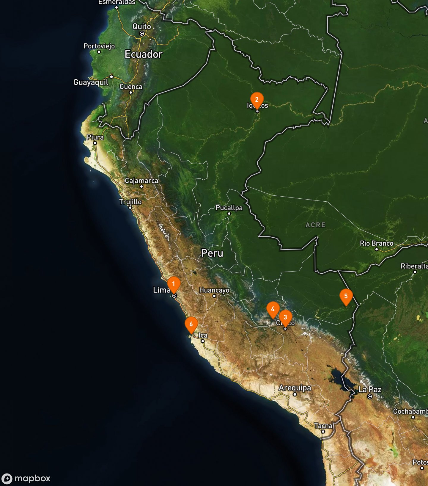 Itinerary Map