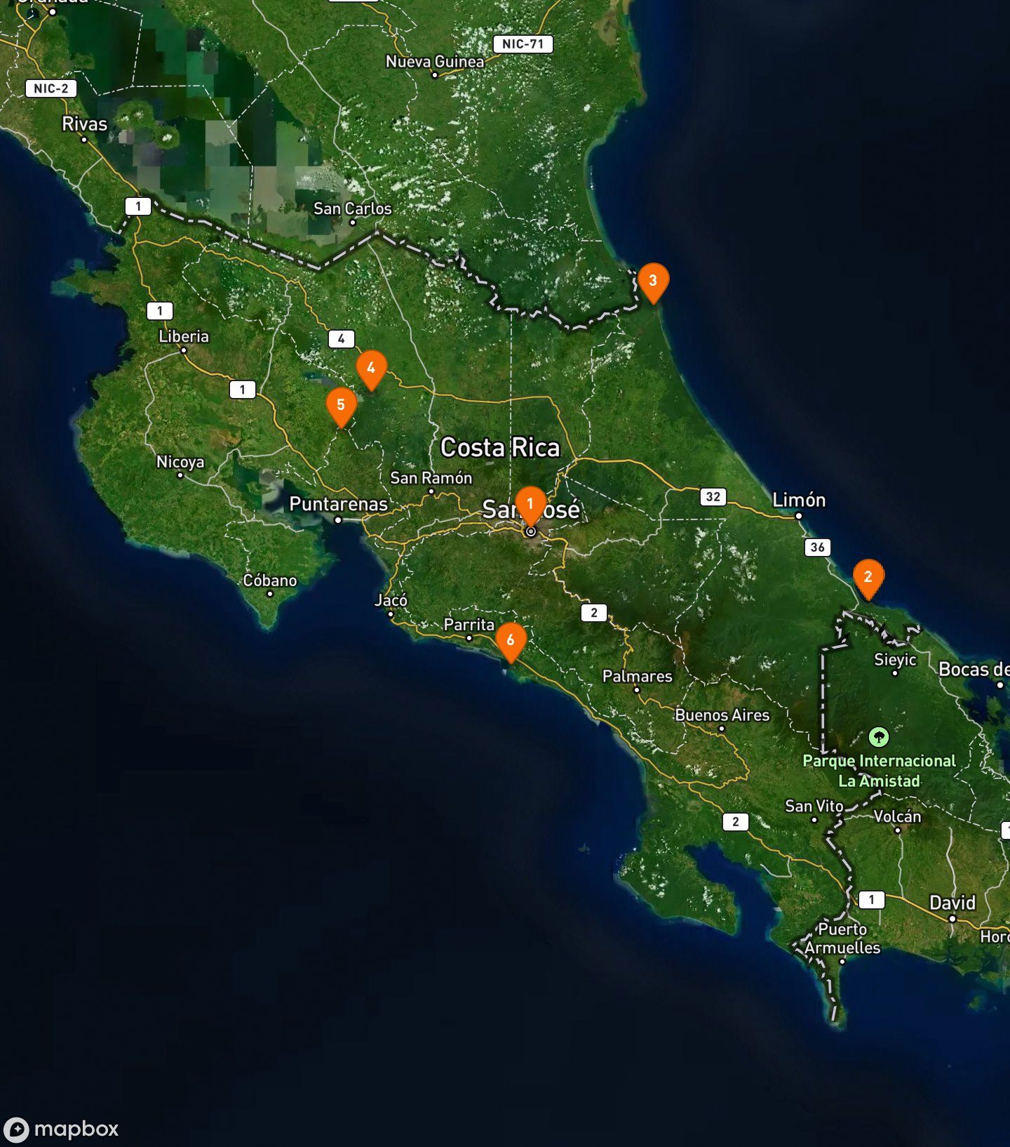 Itinerary Map