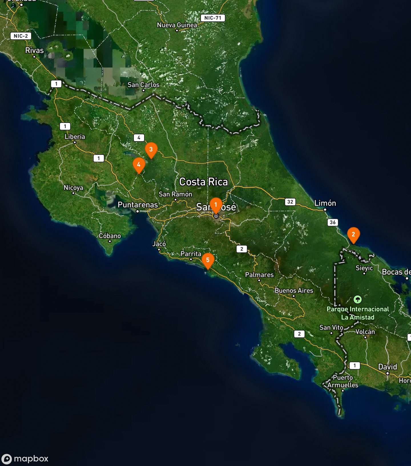 Itinerary Map