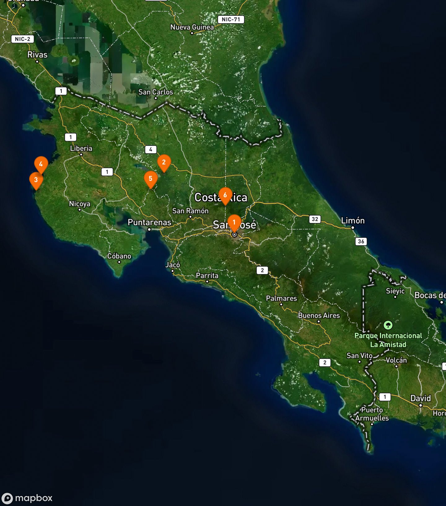 Itinerary Map
